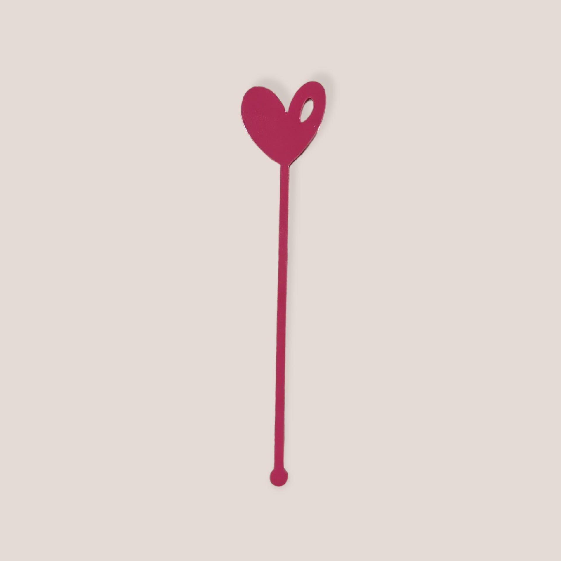 wine red (balloon heart)