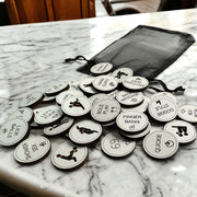 Love tokens - naughty activity tokens, romantic sexual tokens to spice up your romance - Coastal Chaos LLC