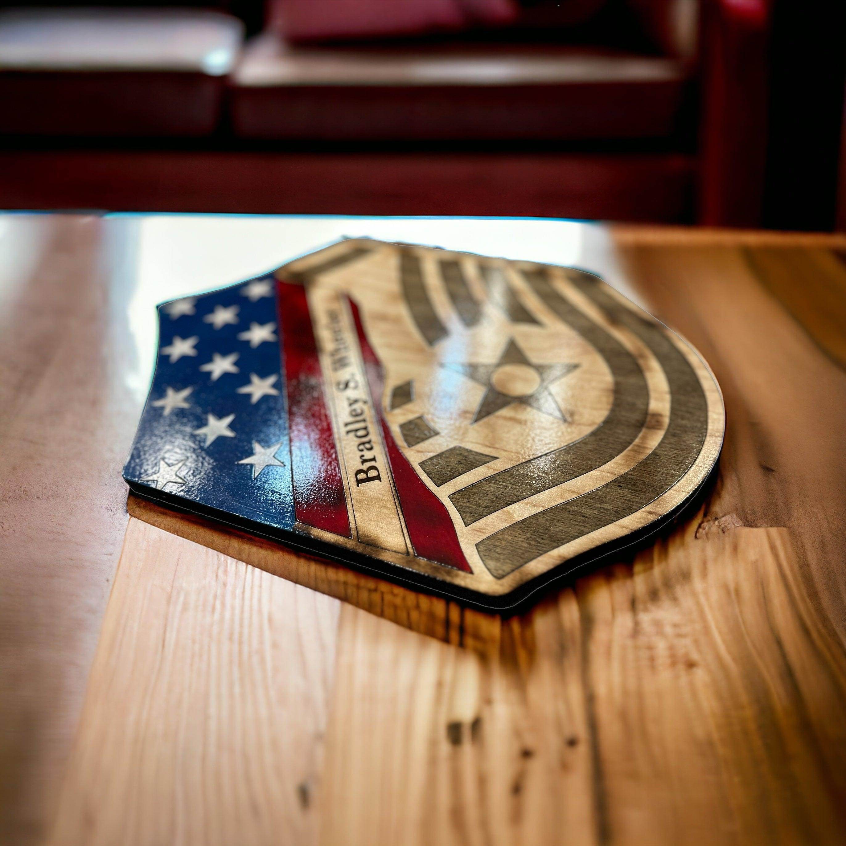 SMSgt distressed stripe, military promotion gift, retirement gift - Coastal Chaos LLC
