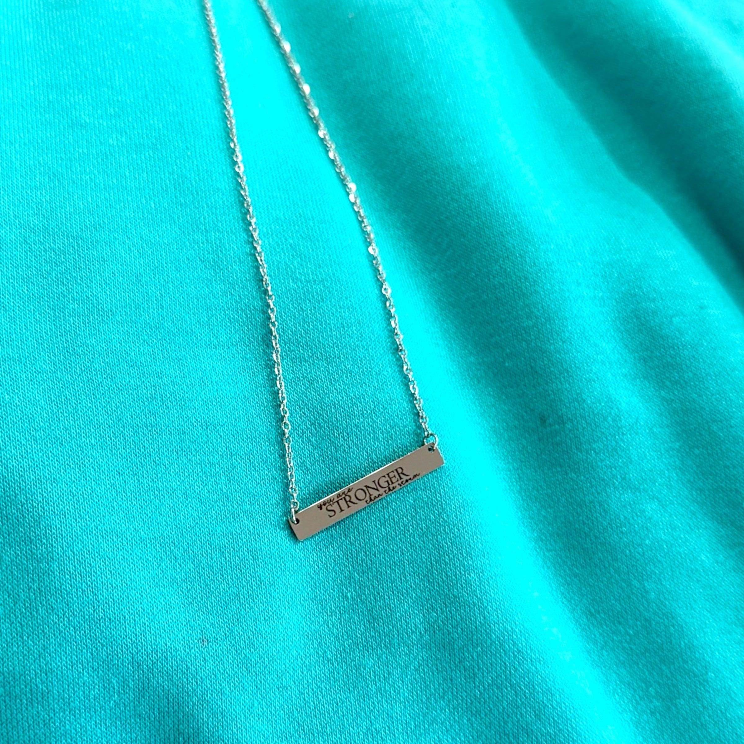 Custom Bible Verse Necklace, Personalized necklace for Christians, Inspirational necklace - Coastal Chaos LLC