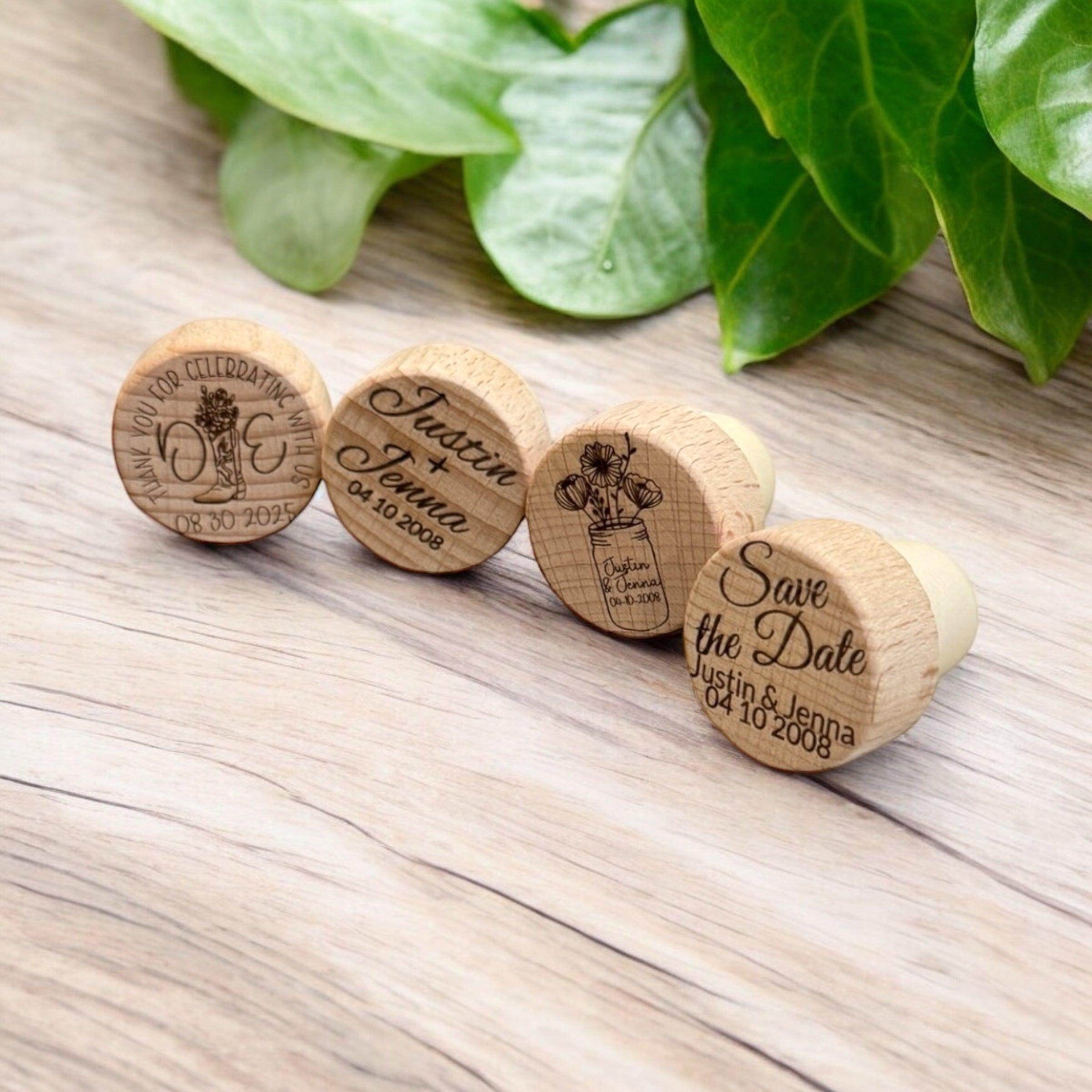 Custom Wine Corks | Wine Stoppers | Custom Wood Wine Cork | Wine Corks | Personalized Wine Cork - Coastal Chaos LLC