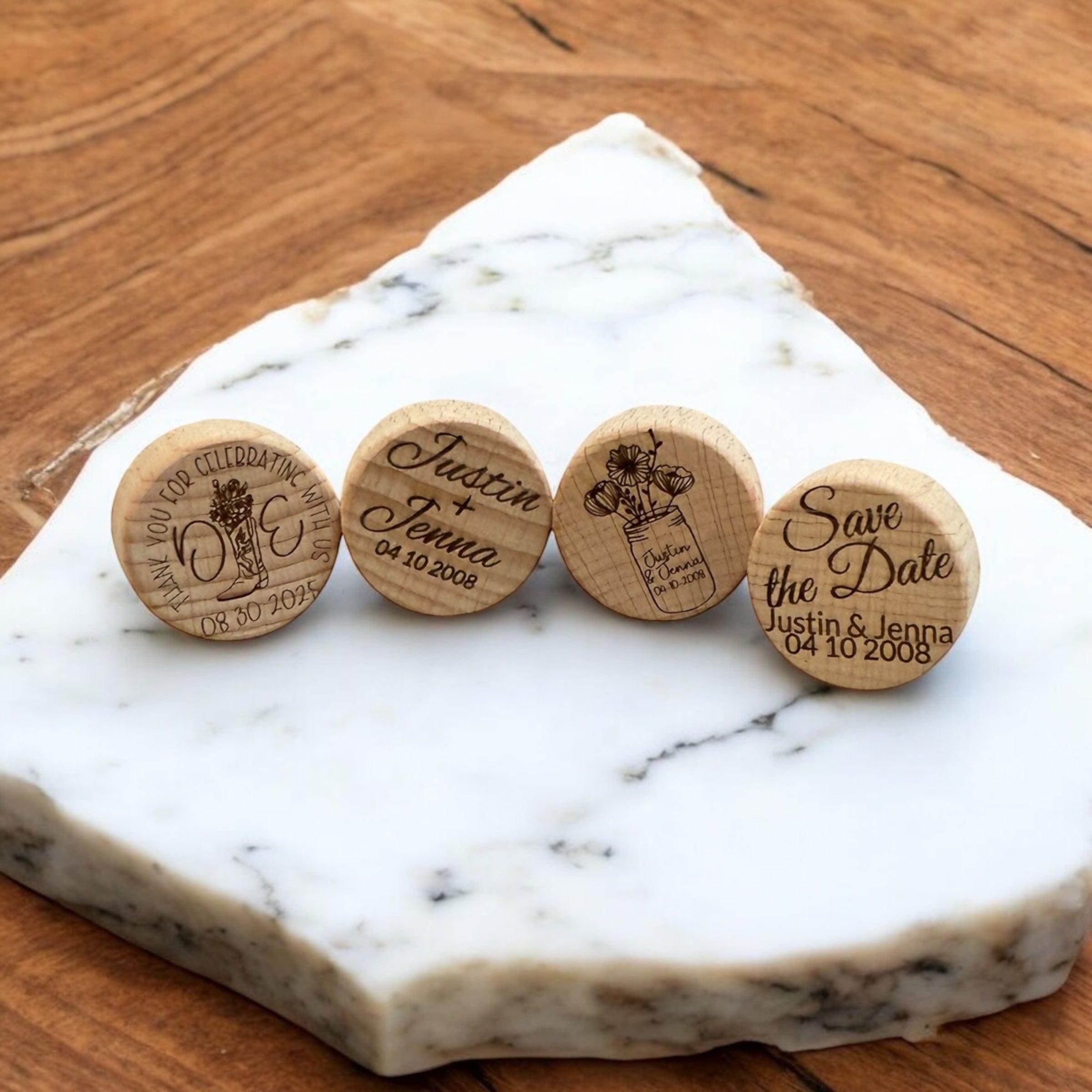 Custom Wine Corks | Wine Stoppers | Custom Wood Wine Cork | Wine Corks | Personalized Wine Cork - Coastal Chaos LLC