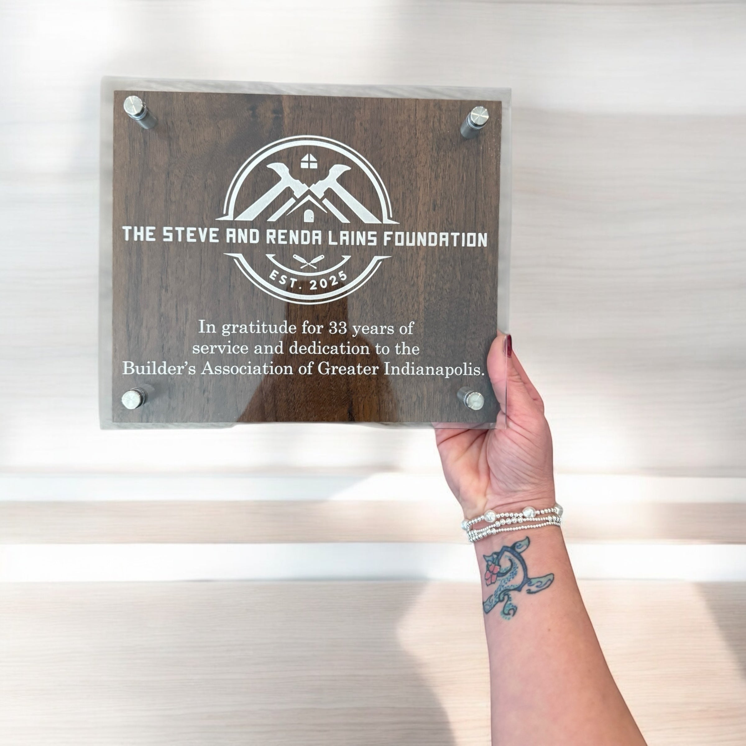 Custom Recognition Plaque – Wood and Acrylic Award Plaques | Personalized Gifts