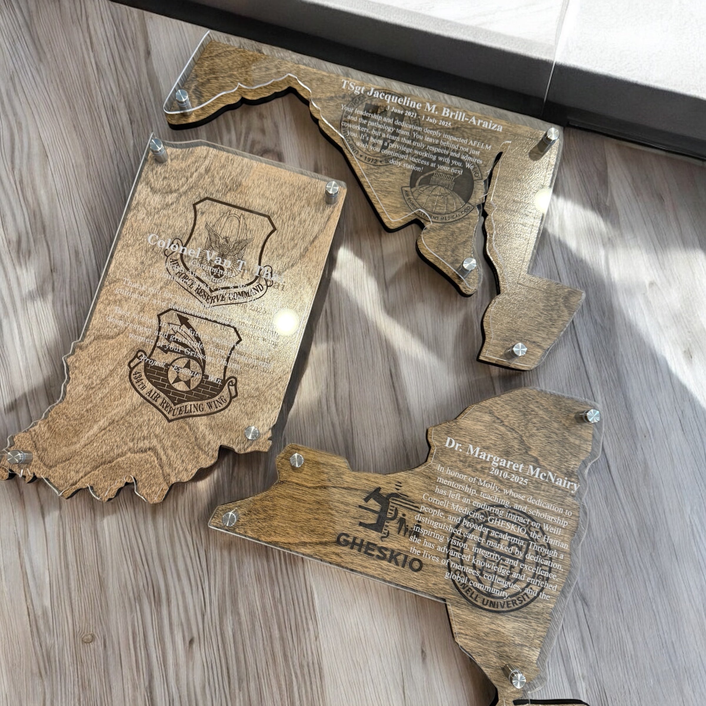 Military State Shaped Going Away Gift