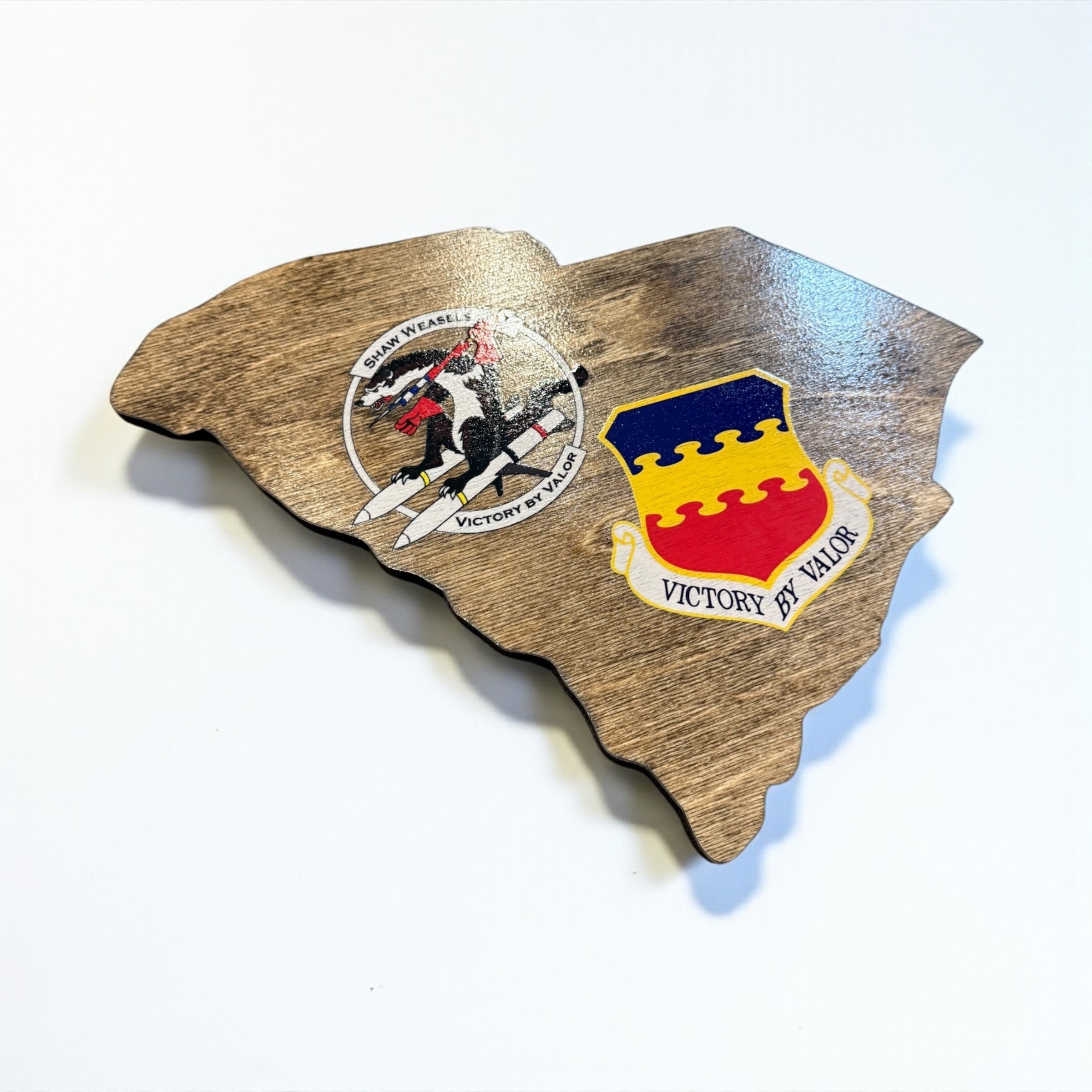 Custom State Plaque – Personalized Engraved Gift With Military Retirement Honors