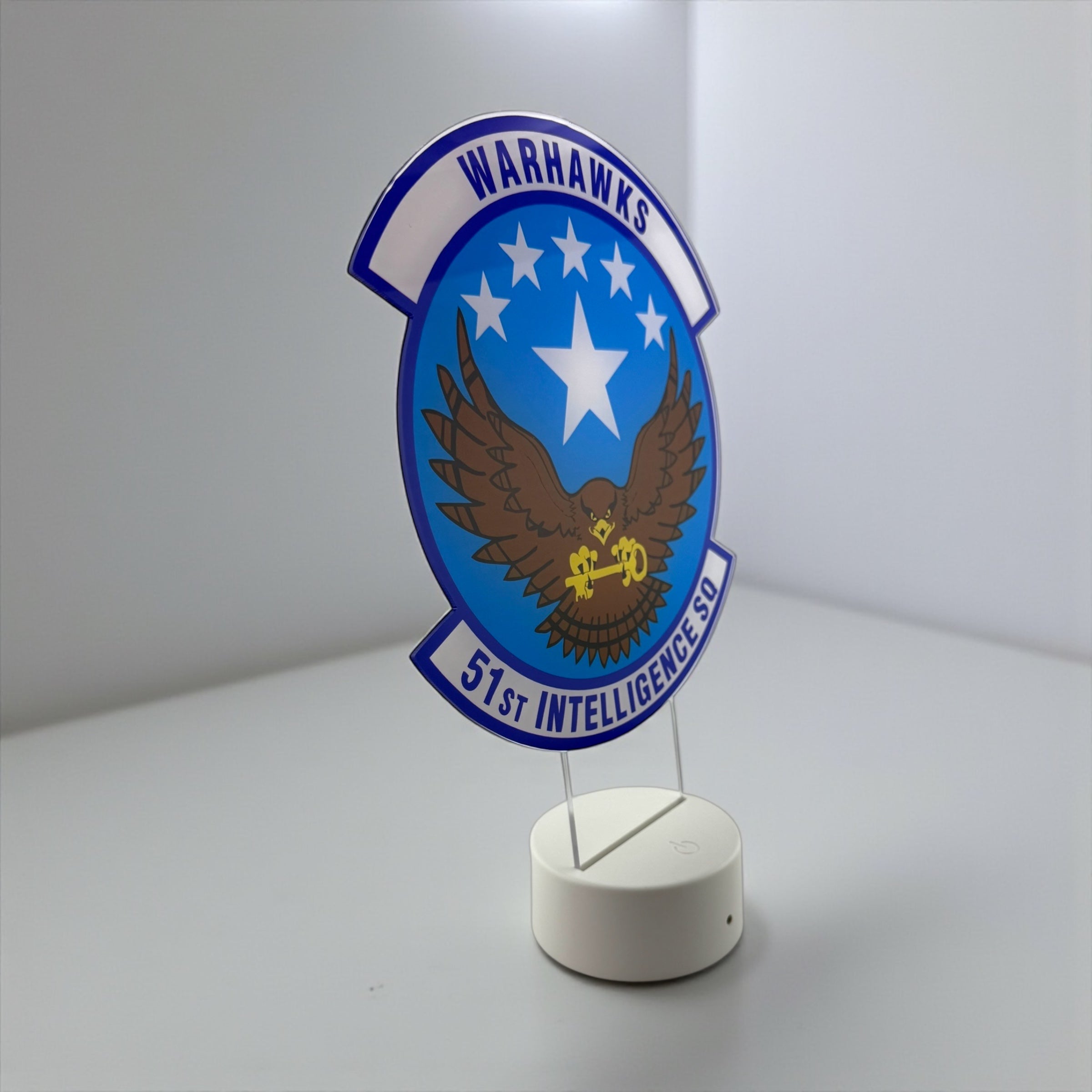 LED Light-Up Squadron Display / Custom Acrylic Sign