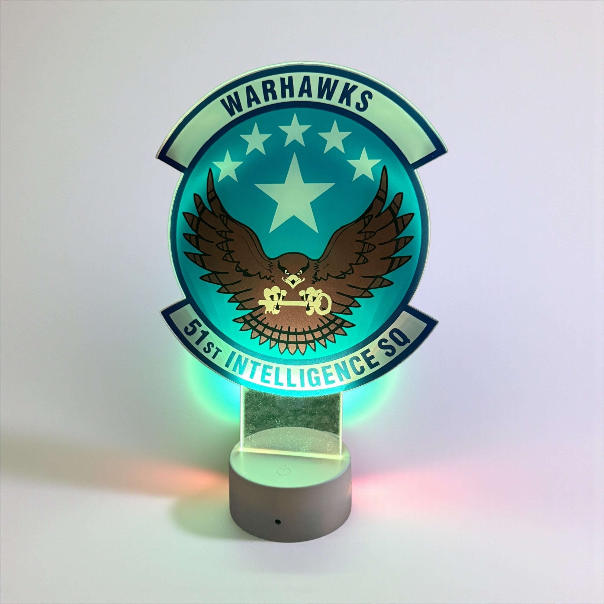 LED Light-Up Squadron Display / Custom Acrylic Sign