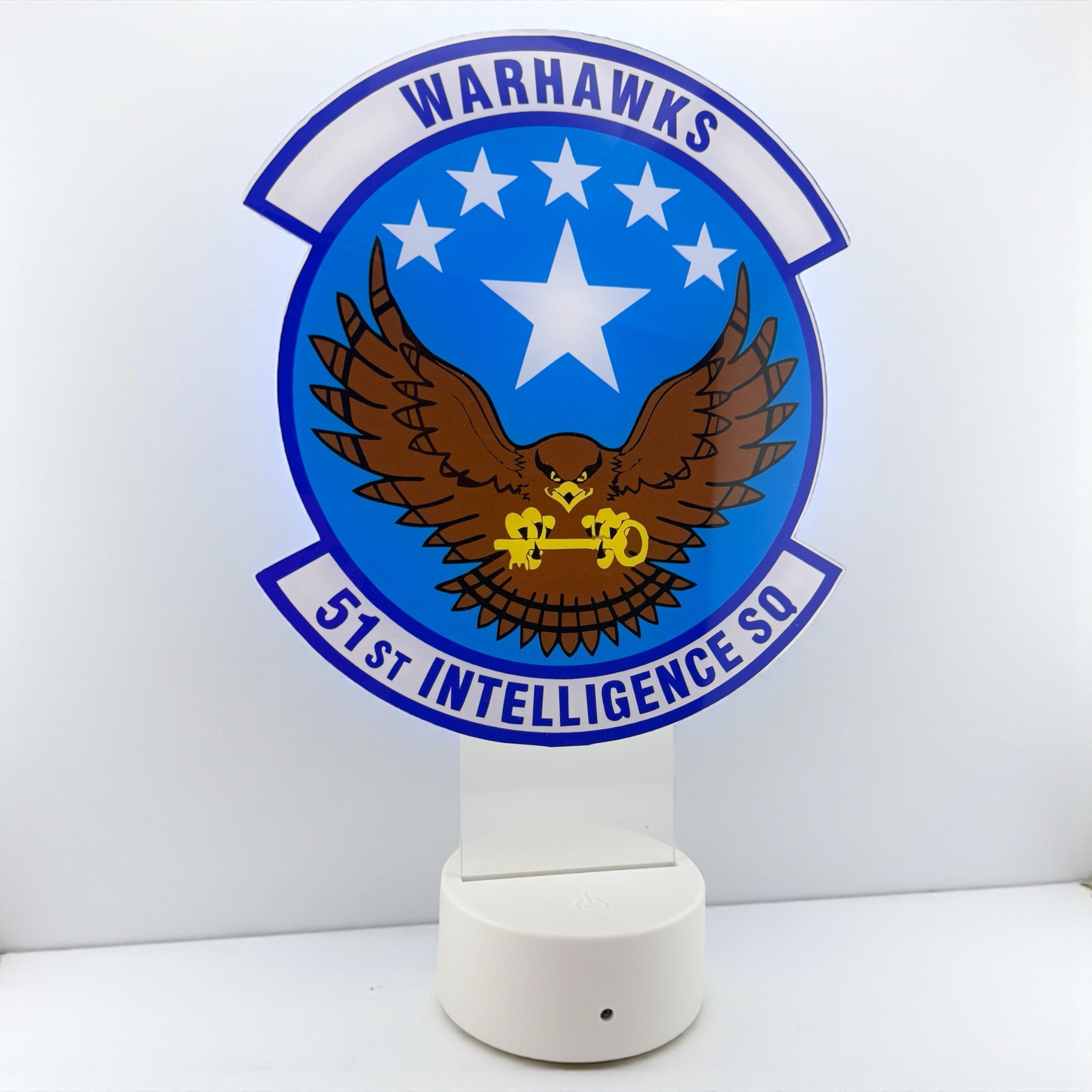 LED Light-Up Squadron Display / Custom Acrylic Sign