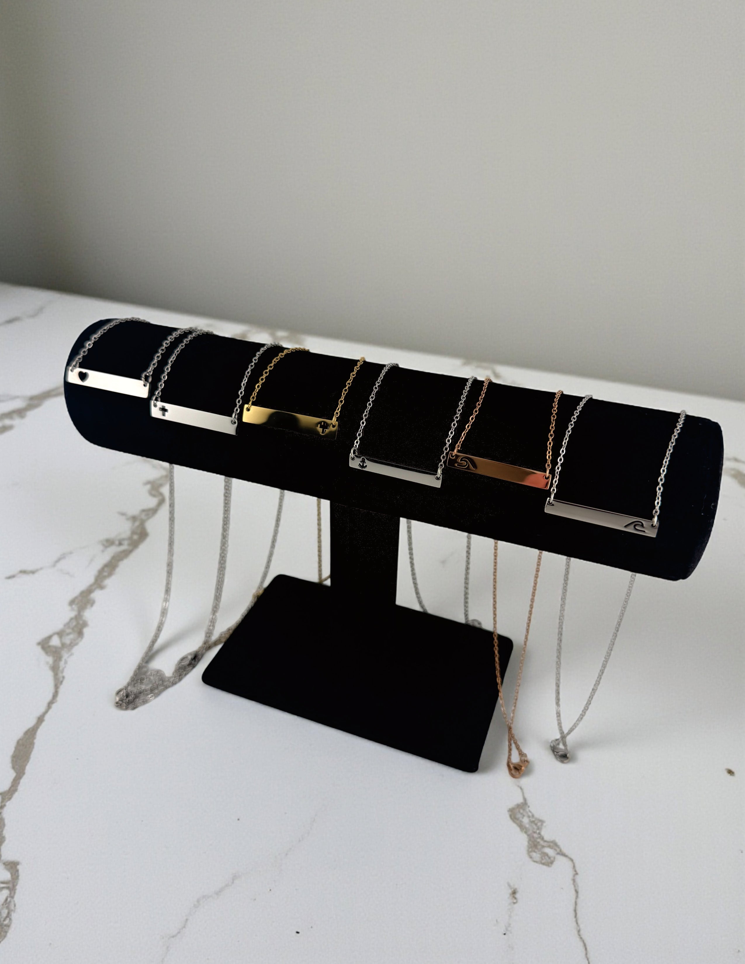 Custom Engraved Bar Necklace
