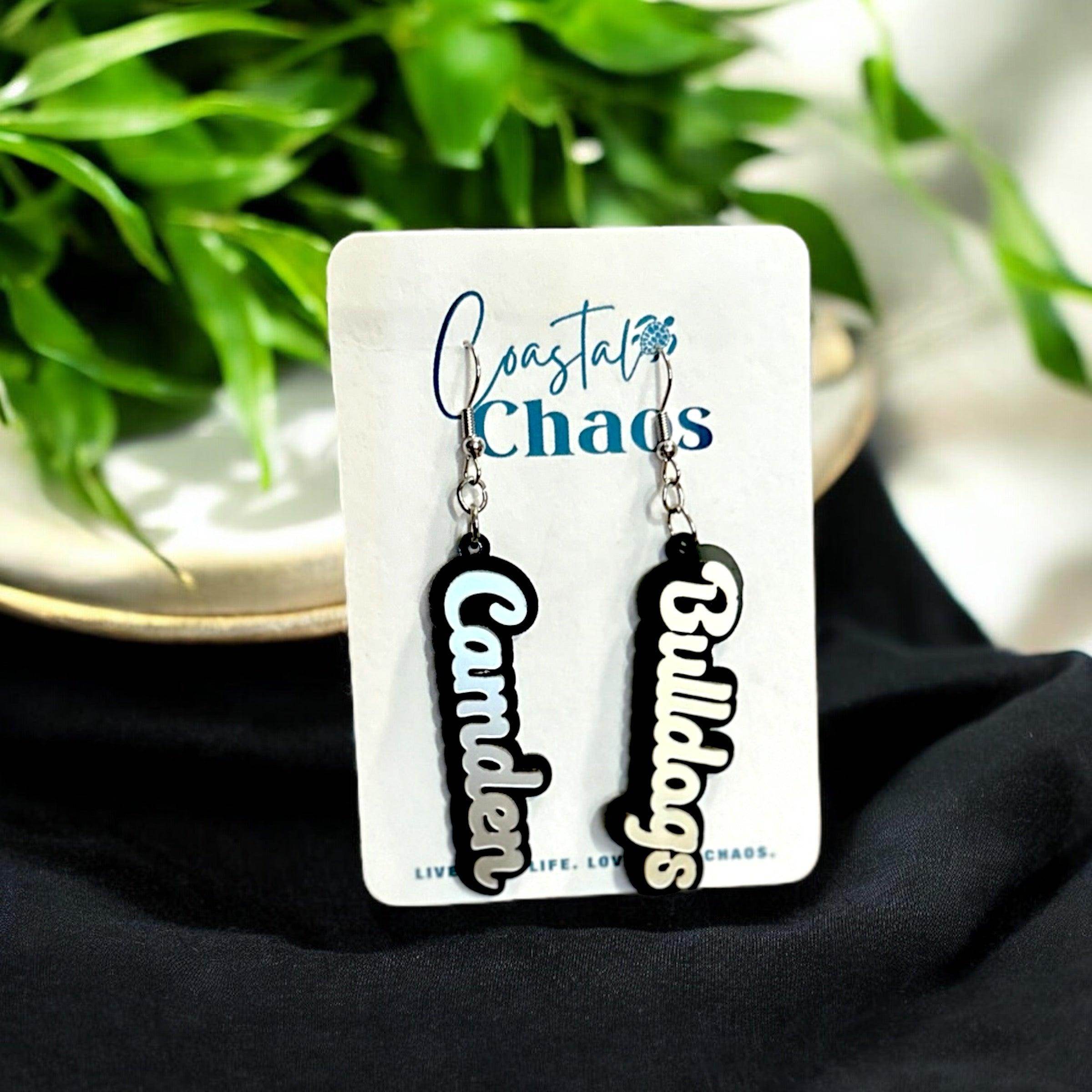 Camden Bulldogs Earrings, High School Earrings, Mascot Earrings, Sports Earrings - Coastal Chaos LLC
