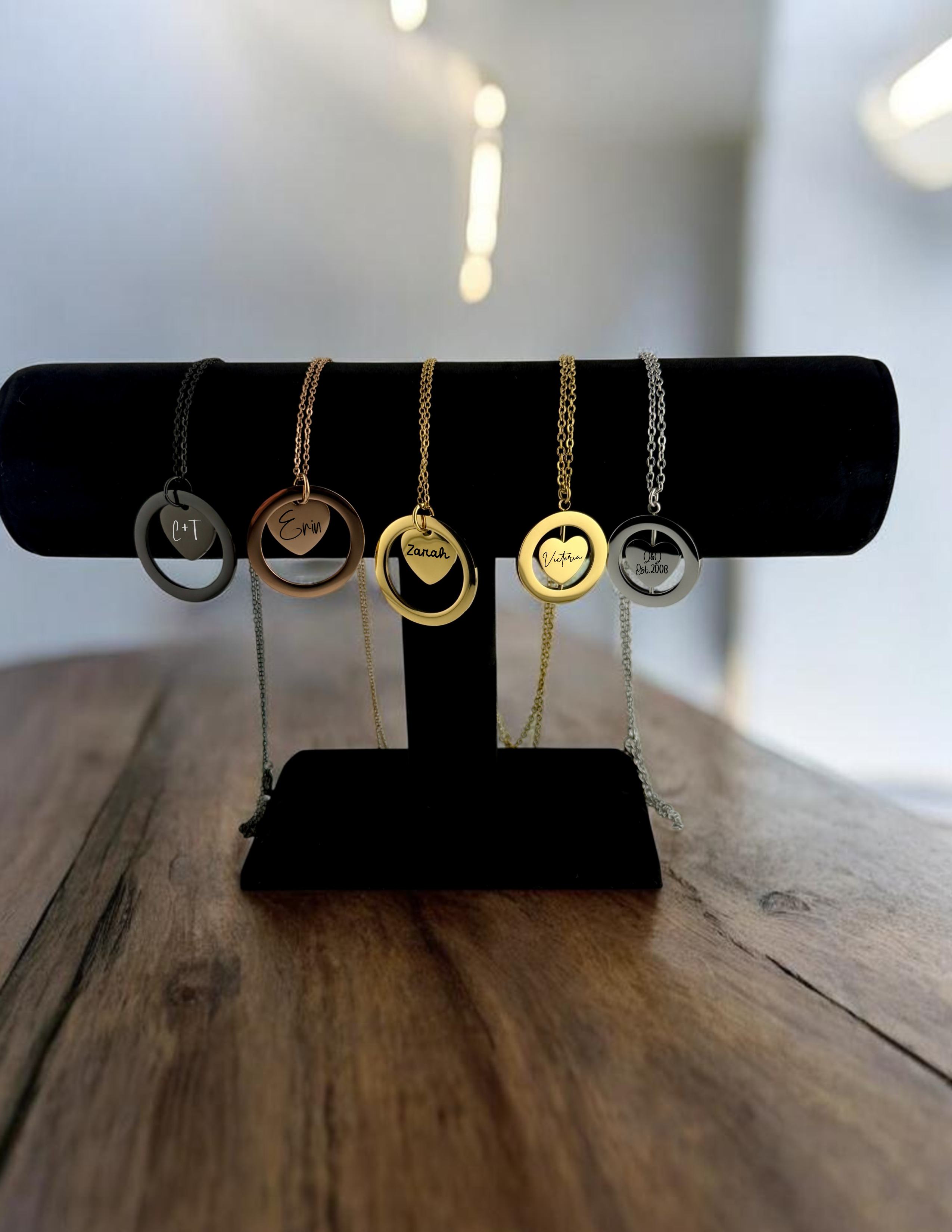 Personalized Heart & Keepsake Necklace – Choose Your Style