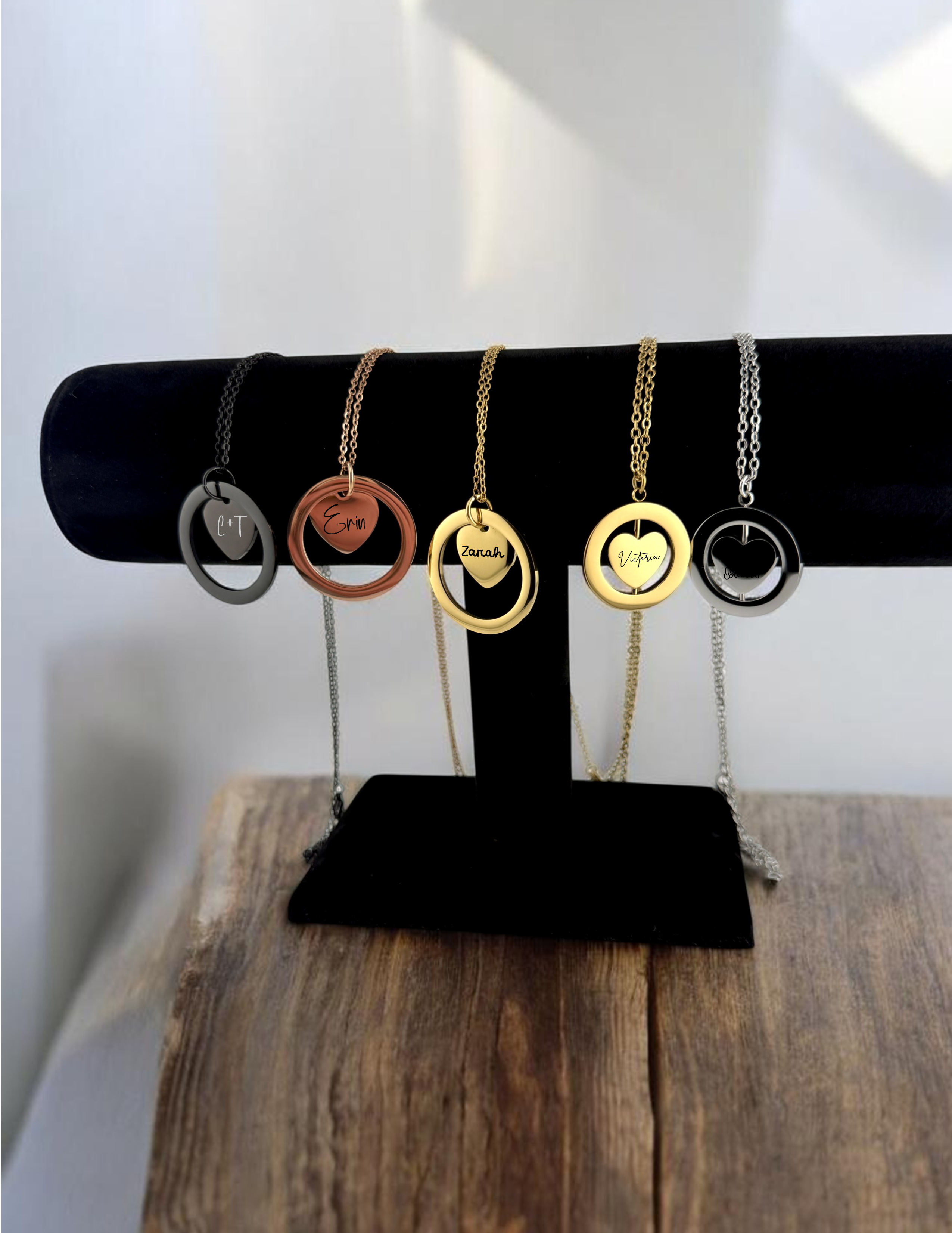 Personalized Heart & Keepsake Necklace – Choose Your Style