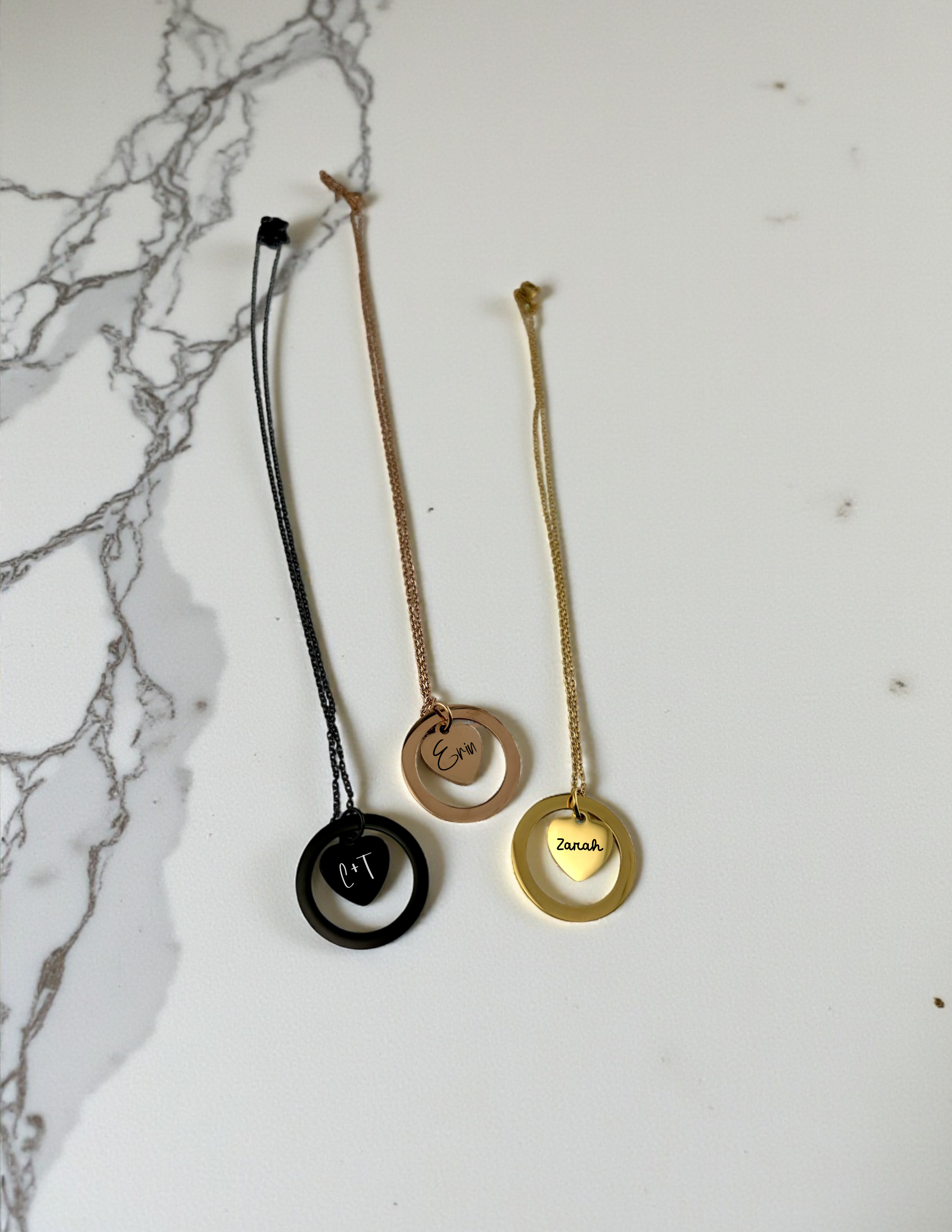 Personalized Heart & Keepsake Necklace – Choose Your Style