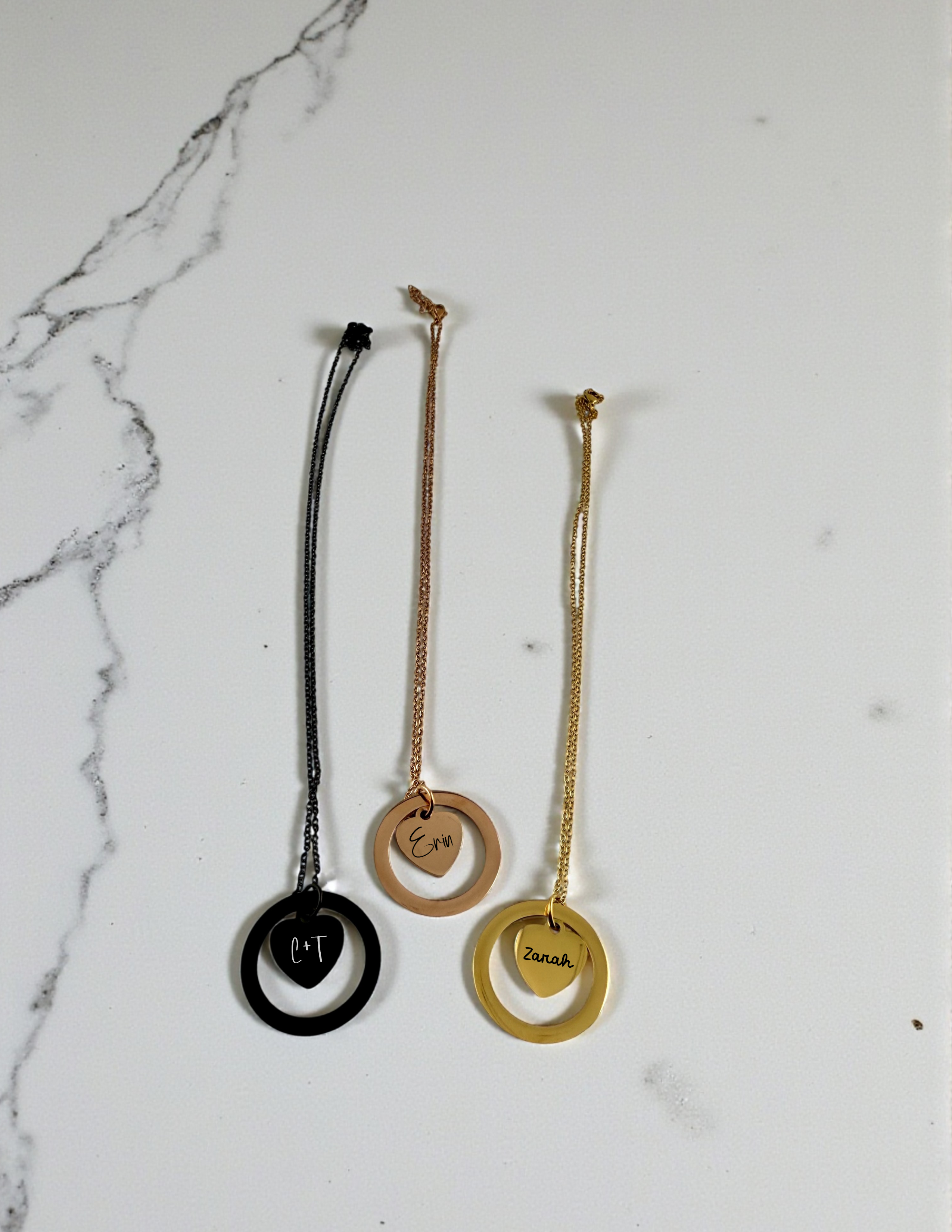 Personalized Heart & Keepsake Necklace – Choose Your Style