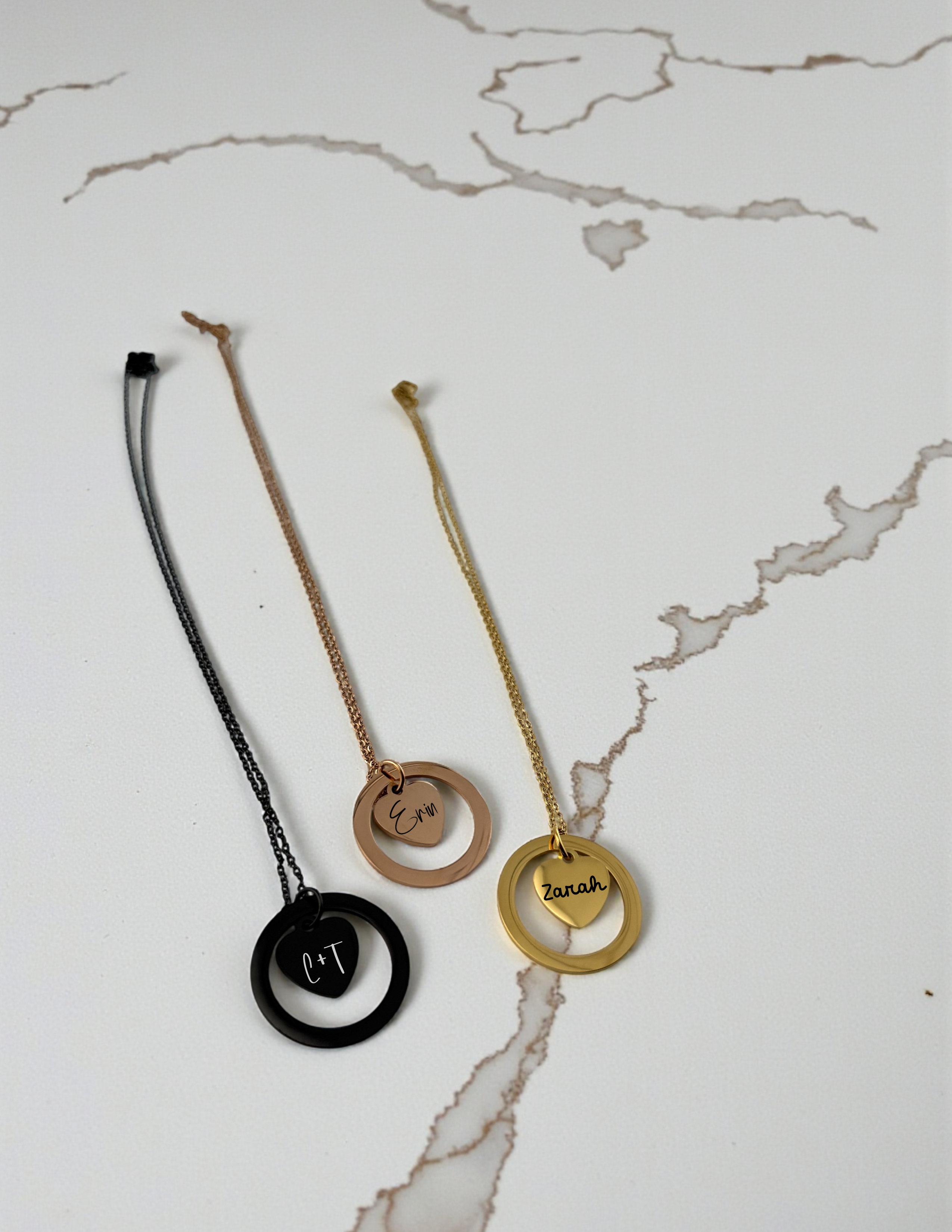 Personalized Heart & Keepsake Necklace – Choose Your Style