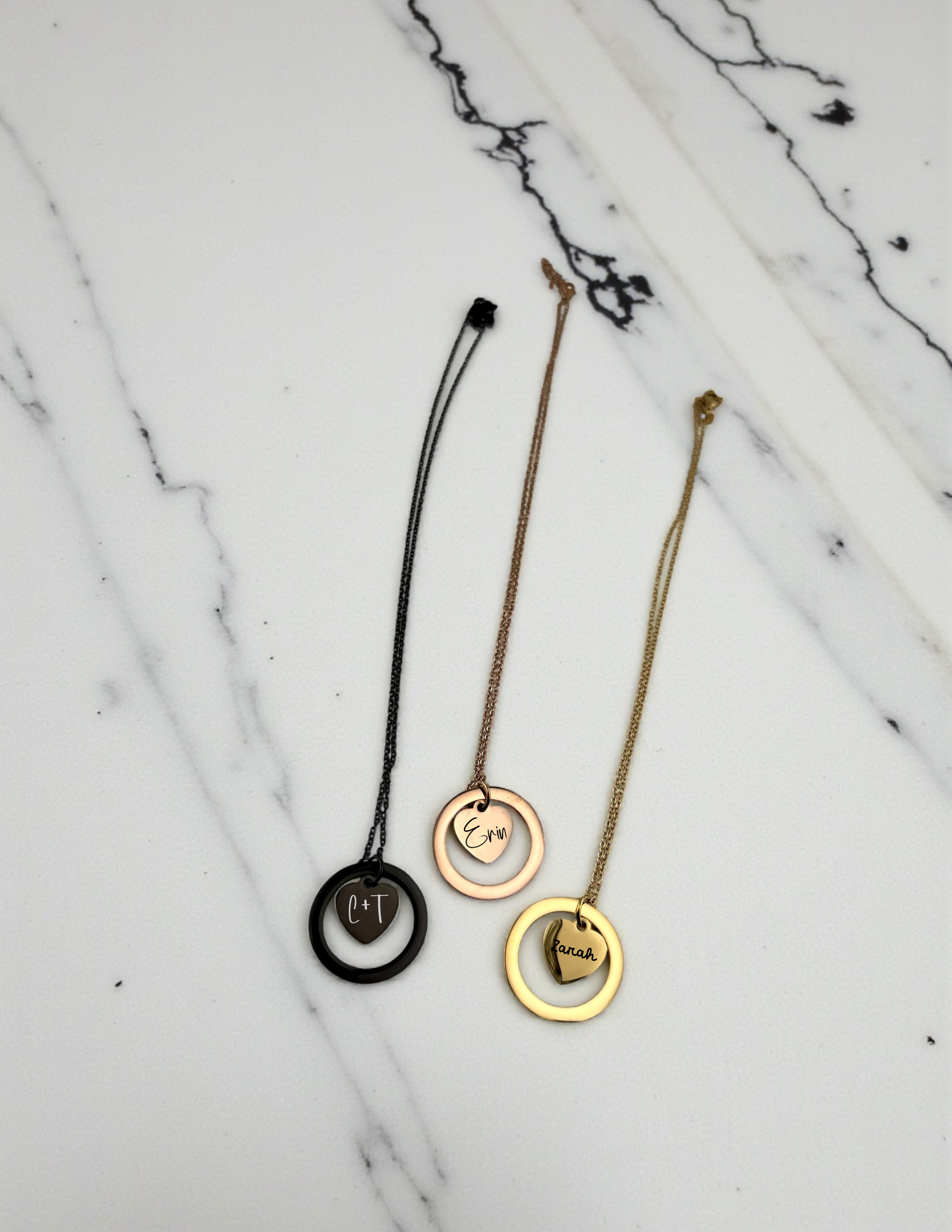 Personalized Heart & Keepsake Necklace – Choose Your Style