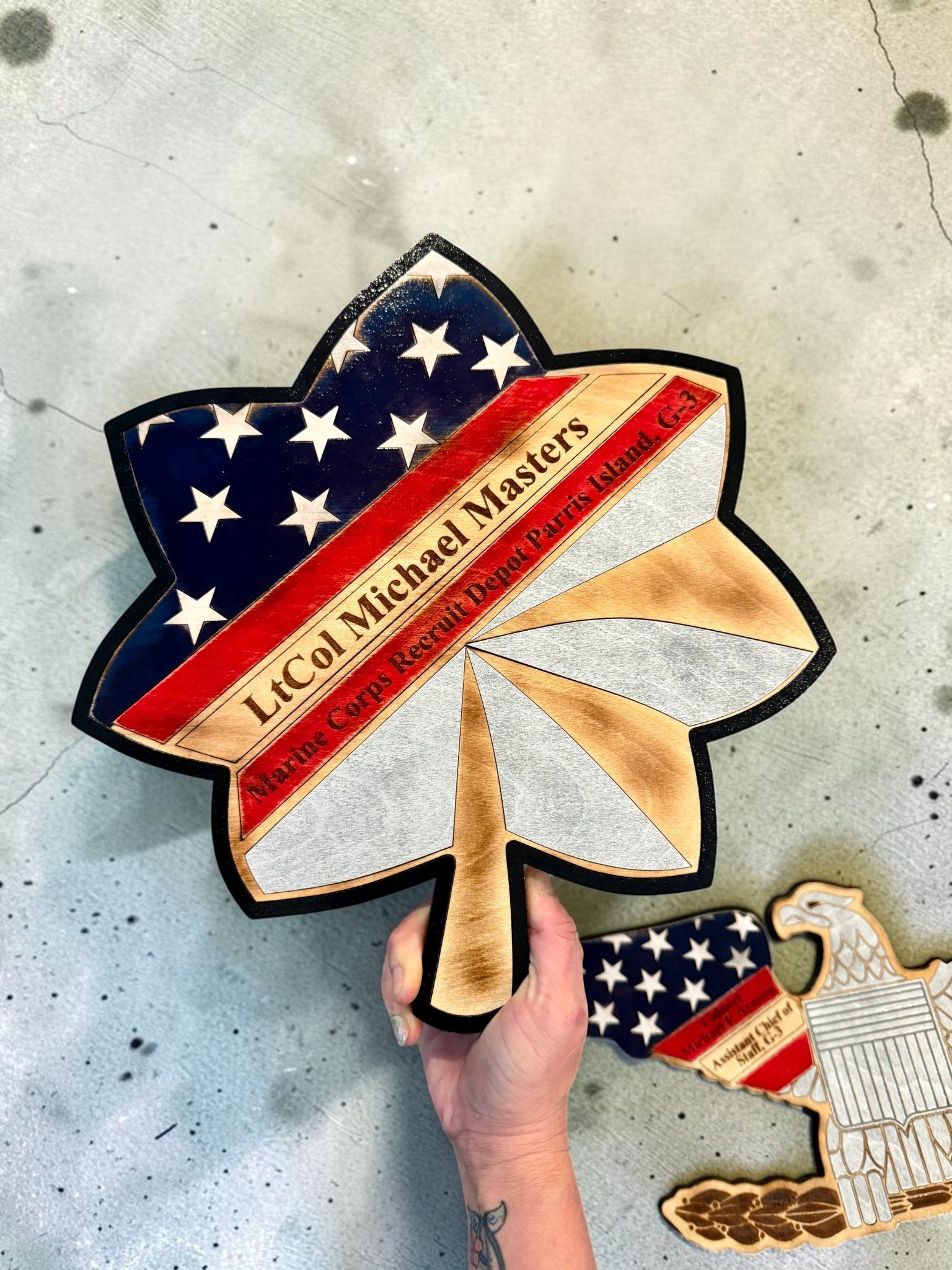 Air Force Custom Rank Plaque – Major & LtCol