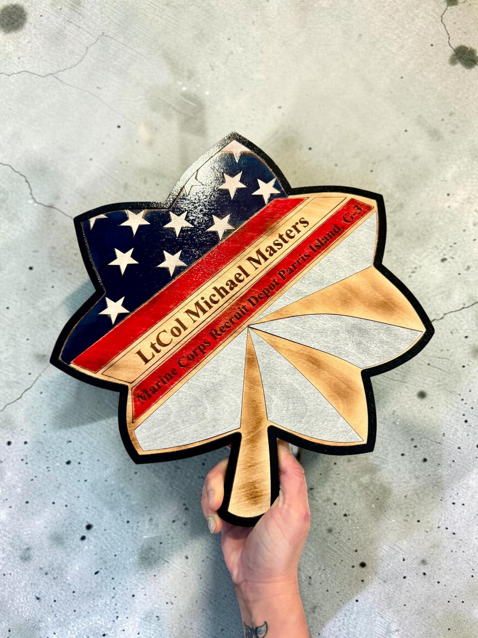 Air Force Custom Rank Plaque – Major & LtCol