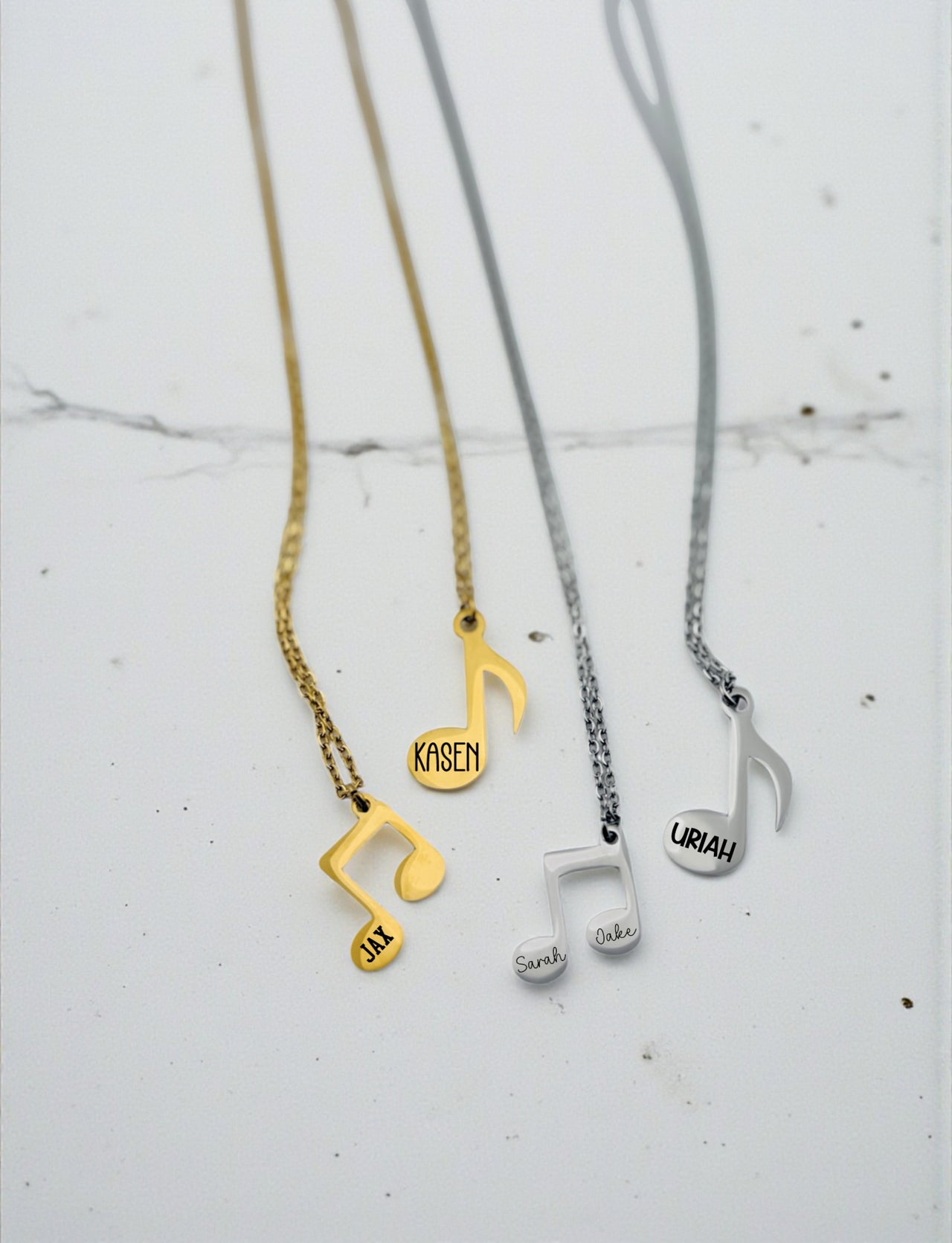 Custom Music Note Necklace