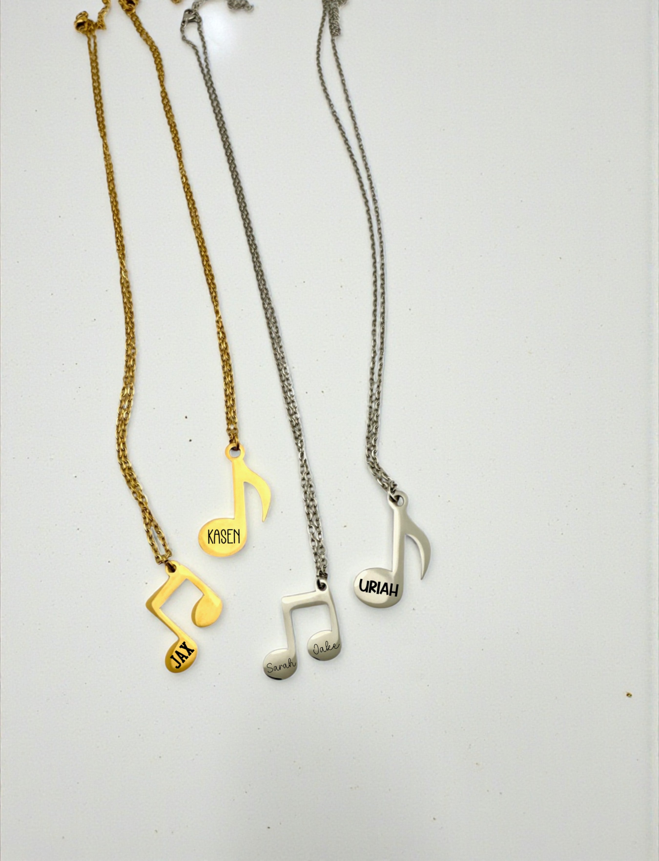 Custom Music Note Necklace