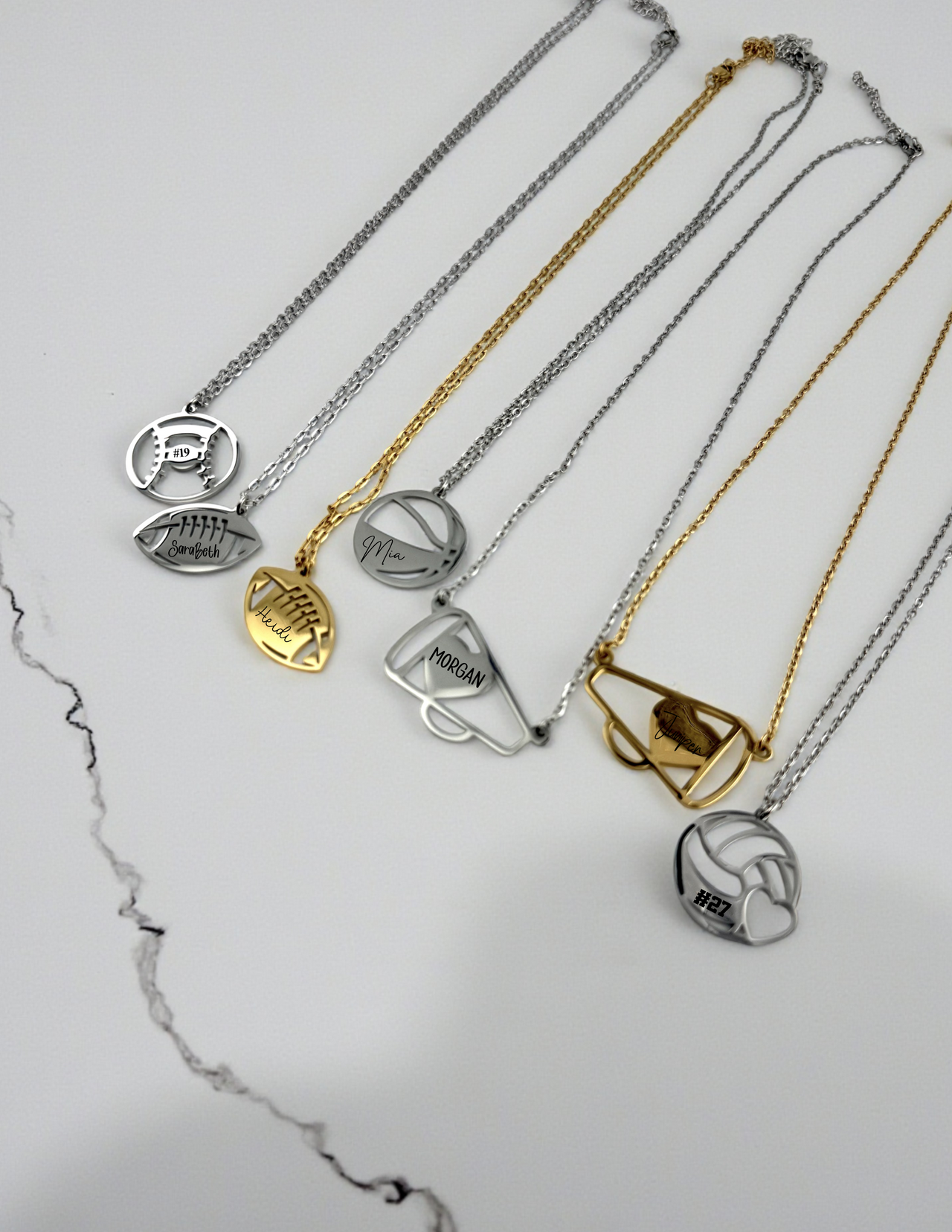 Custom Basketball Necklace - Personalized Engraved Pendant with Team Spirit