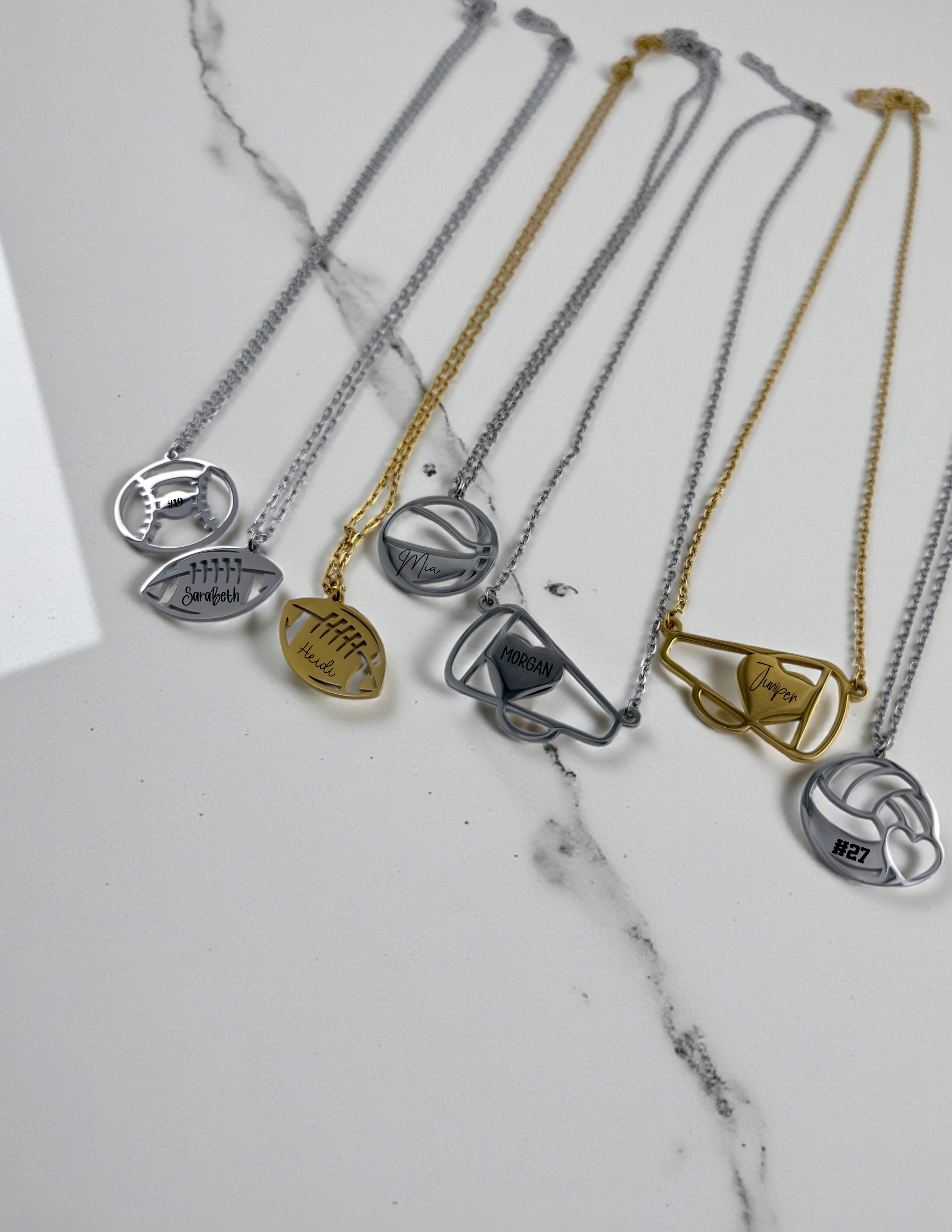 Custom Baseball Necklace - Personalized Sports Jewelry