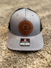 Freedom Gray with black bill and gray back Richardson hat, baseball hat, men, trucker hat, Richardson, patches, leather, gifts, cap, America, Freedom - Coastal Chaos LLC