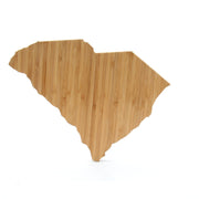 South Carolina State Shape Bamboo Large Cutting Board - Coastal Chaos LLC