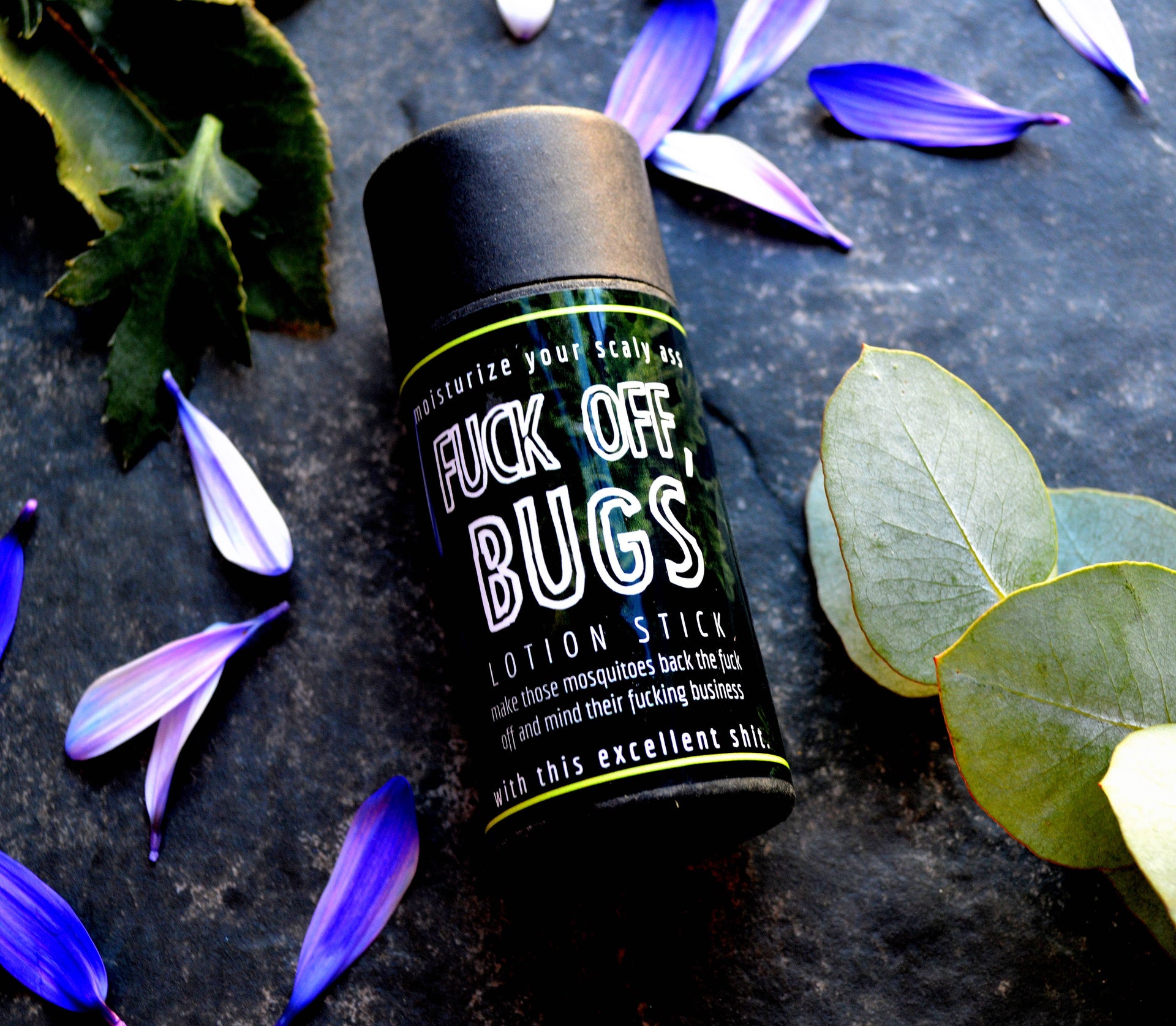 Mosquito Repellent Stick. Zero Waste, Plastic Free Lotion. F off bugs! - Coastal Chaos LLC