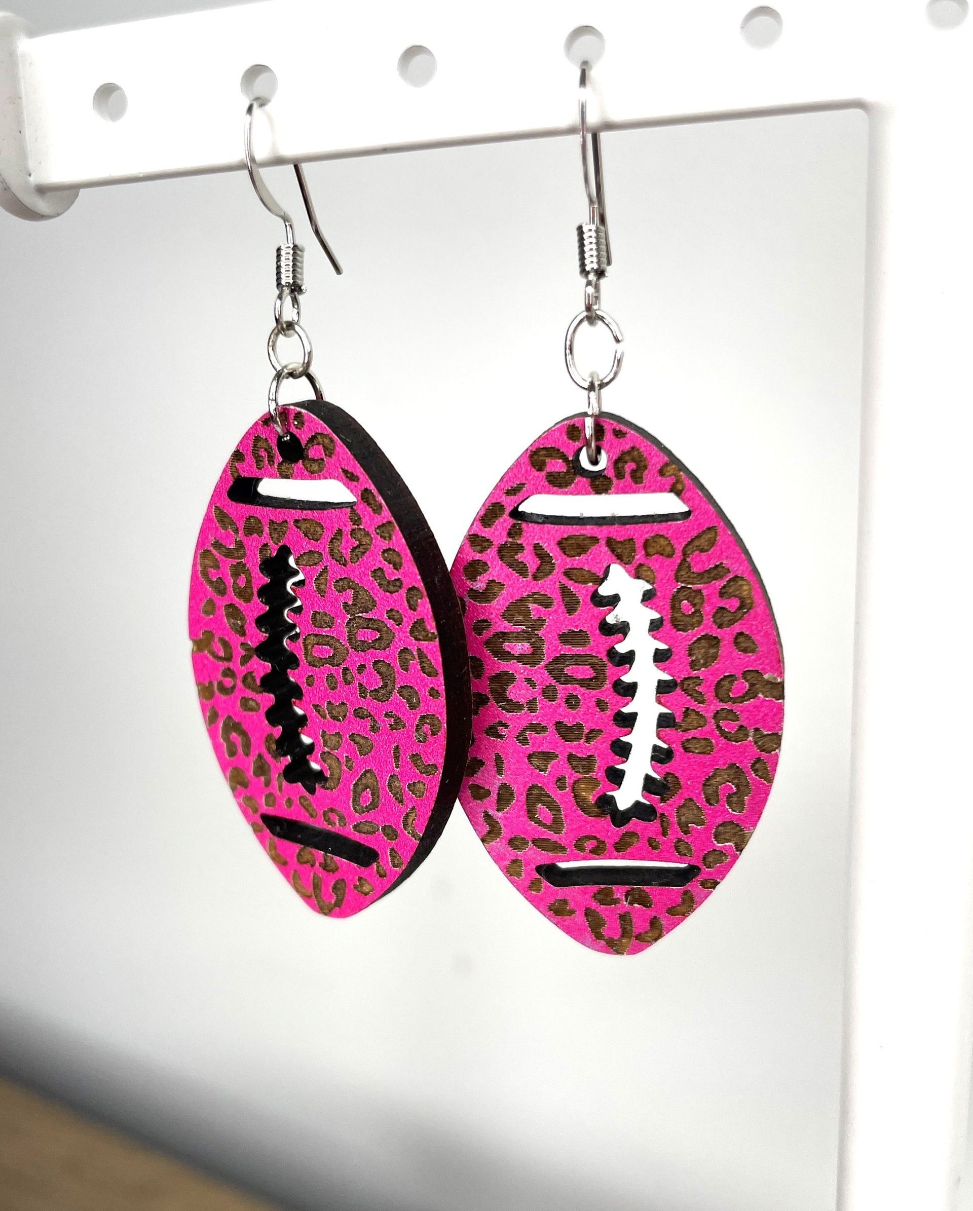 Sports themed dangle earrings, football helmet, basketball, football, soccer, baseball - Coastal Chaos LLC