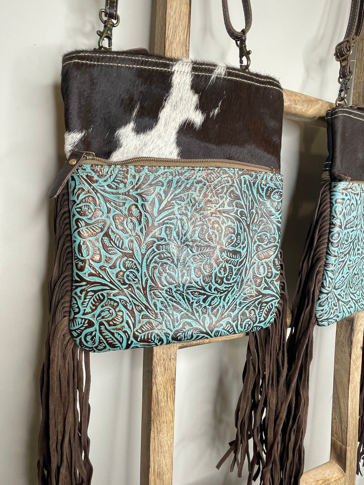 Myra Bags Flaneur Canvas & Hairon Bag, purse, women, gift, Anniversary, Birthday, Valentines Day, trendy, western - Coastal Chaos LLC