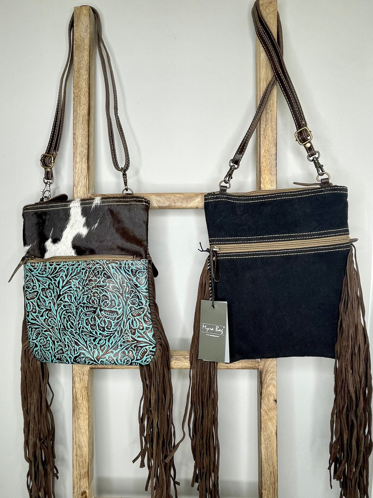 Myra Bags Flaneur Canvas & Hairon Bag, purse, women, gift, Anniversary, Birthday, Valentines Day, trendy, western - Coastal Chaos LLC