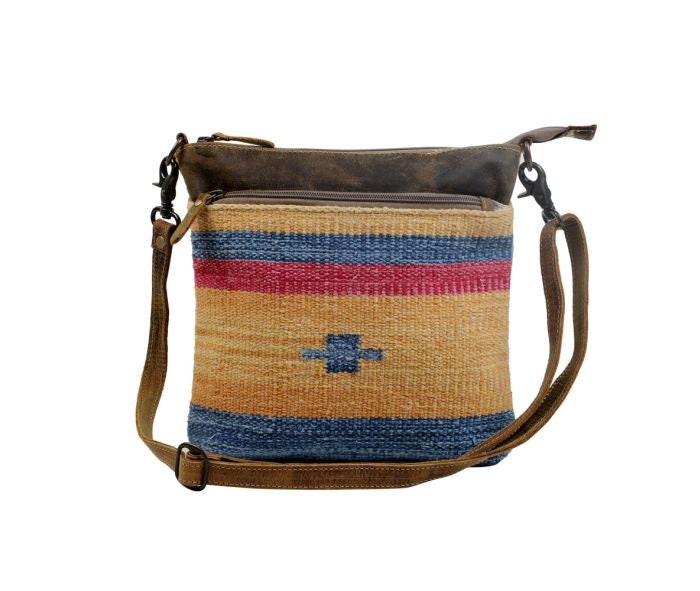 Myra Bag Yellow and Blue Crossbody Bag, gift, anniversary, Valentine, Birthday, Women, Trendy, Western - Coastal Chaos LLC