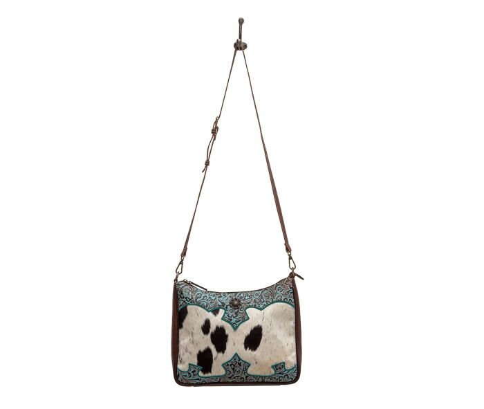 Myra Bag Andean Leather & Hair on Bag, present, gift, Anniversary, Birthday, Valentine, rustic, western - Coastal Chaos LLC