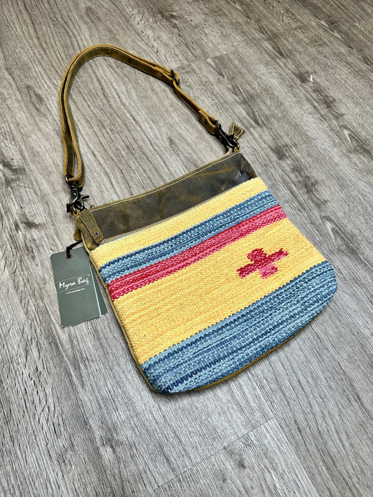 Myra Bag Yellow and Blue Crossbody Bag, gift, anniversary, Valentine, Birthday, Women, Trendy, Western - Coastal Chaos LLC