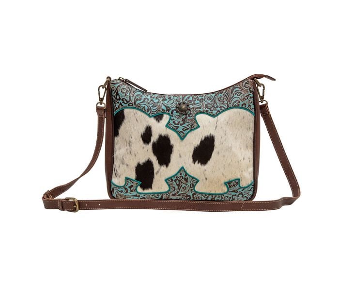 Myra Bag Andean Leather & Hair on Bag, present, gift, Anniversary, Birthday, Valentine, rustic, western - Coastal Chaos LLC