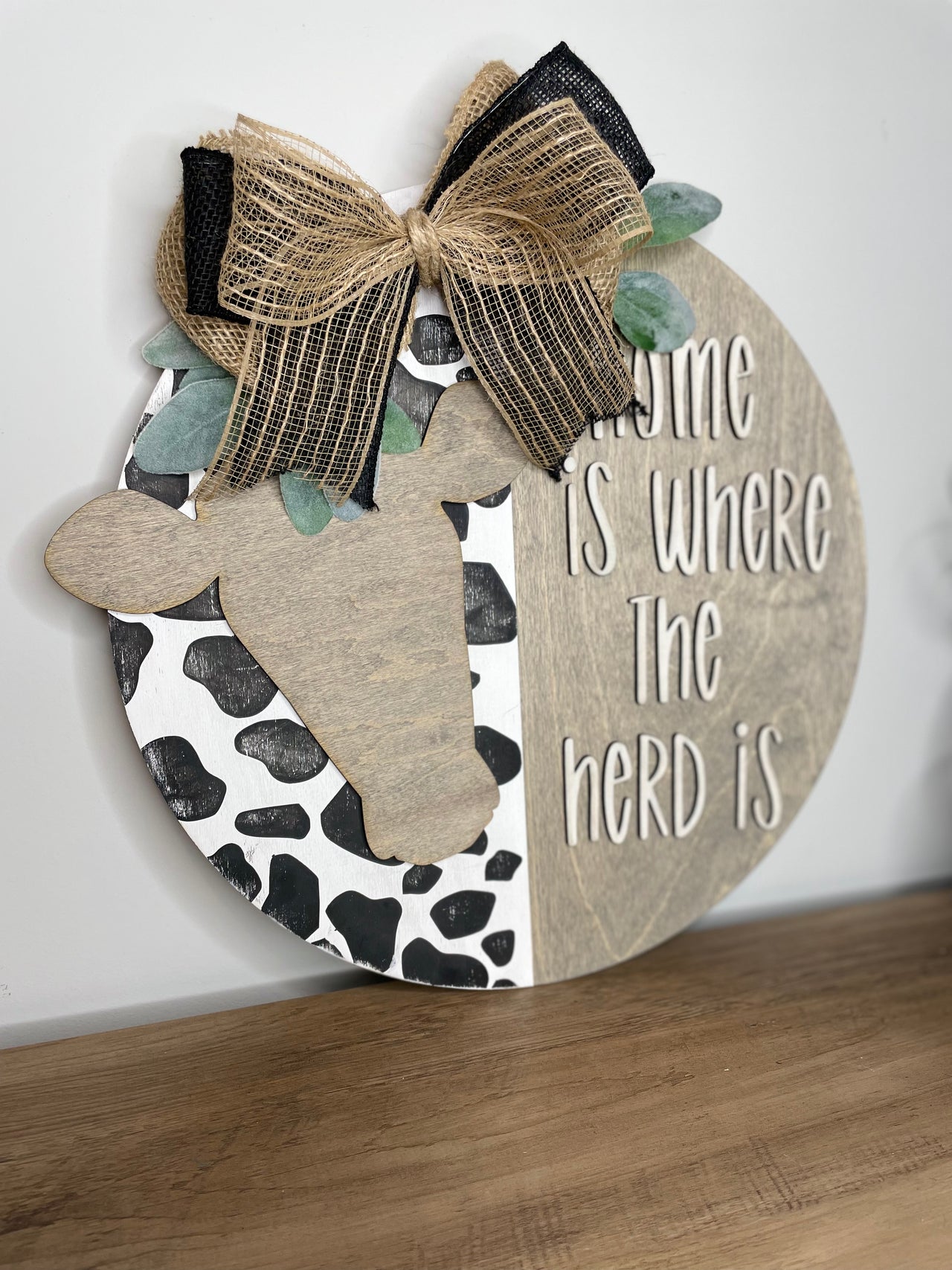 Home is where the herd is welcome sign - Coastal Chaos LLC